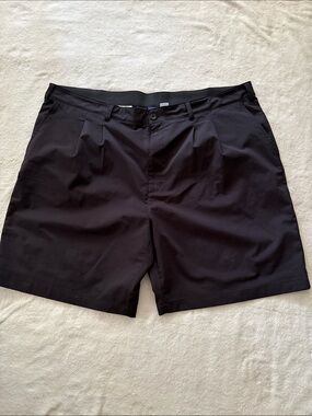 Reebok Black Flat-Front Men's Shorts